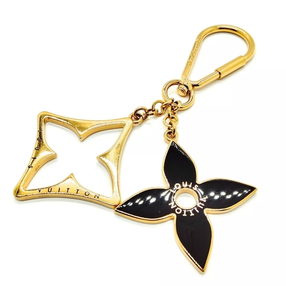Louis Vuitton Bag Charm Puzzle Key Ring Gold Keychain - Picture 1 of 1